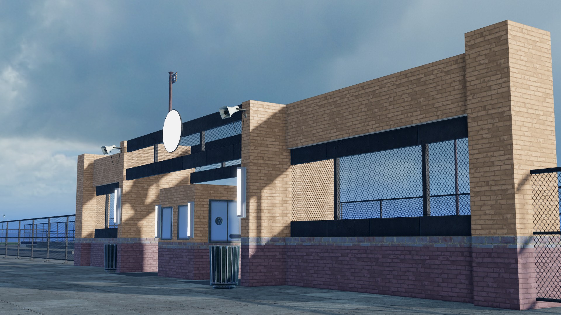 football stadium entrance